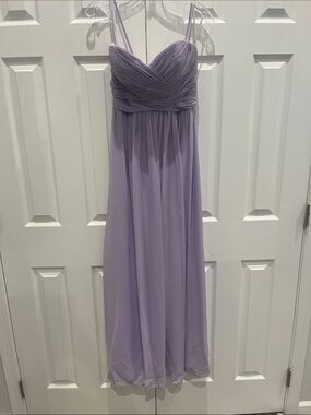Wtoo Lilac Ruched Sweetheart Maxi Dress
